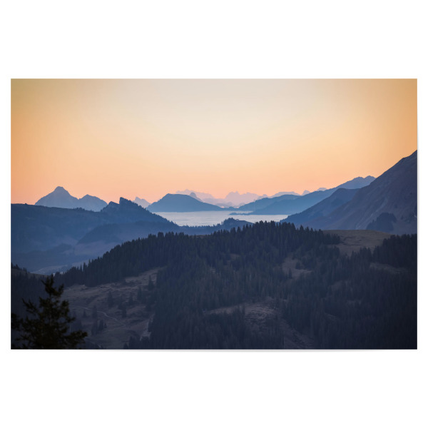 Poster 30x20 cm "Apricot Sunrise" artboxONE - Natur