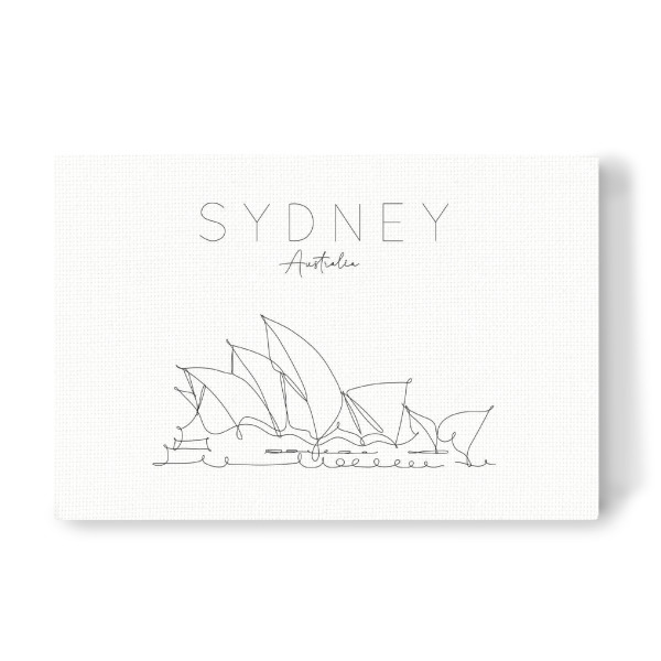 Leinwandbild "Opera House Sydney" artboxONE - Städte,Reise,Schwarzweiß,Städte / Sydney