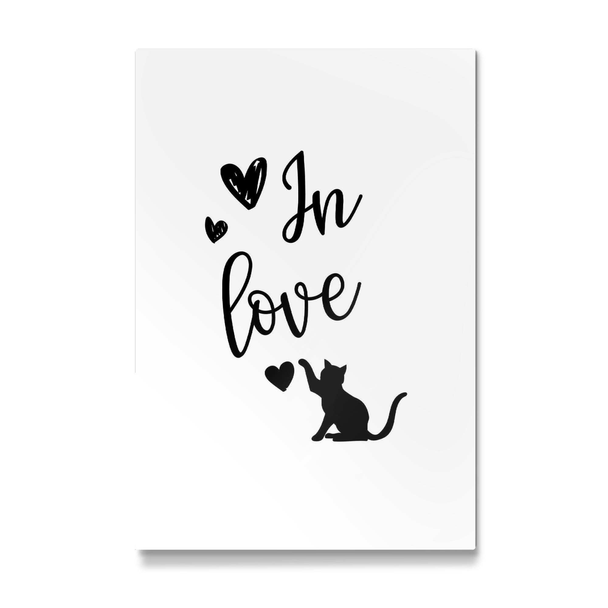 Galerie-Print "Katzenliebe mit Herz" 30x20 cm artboxONE