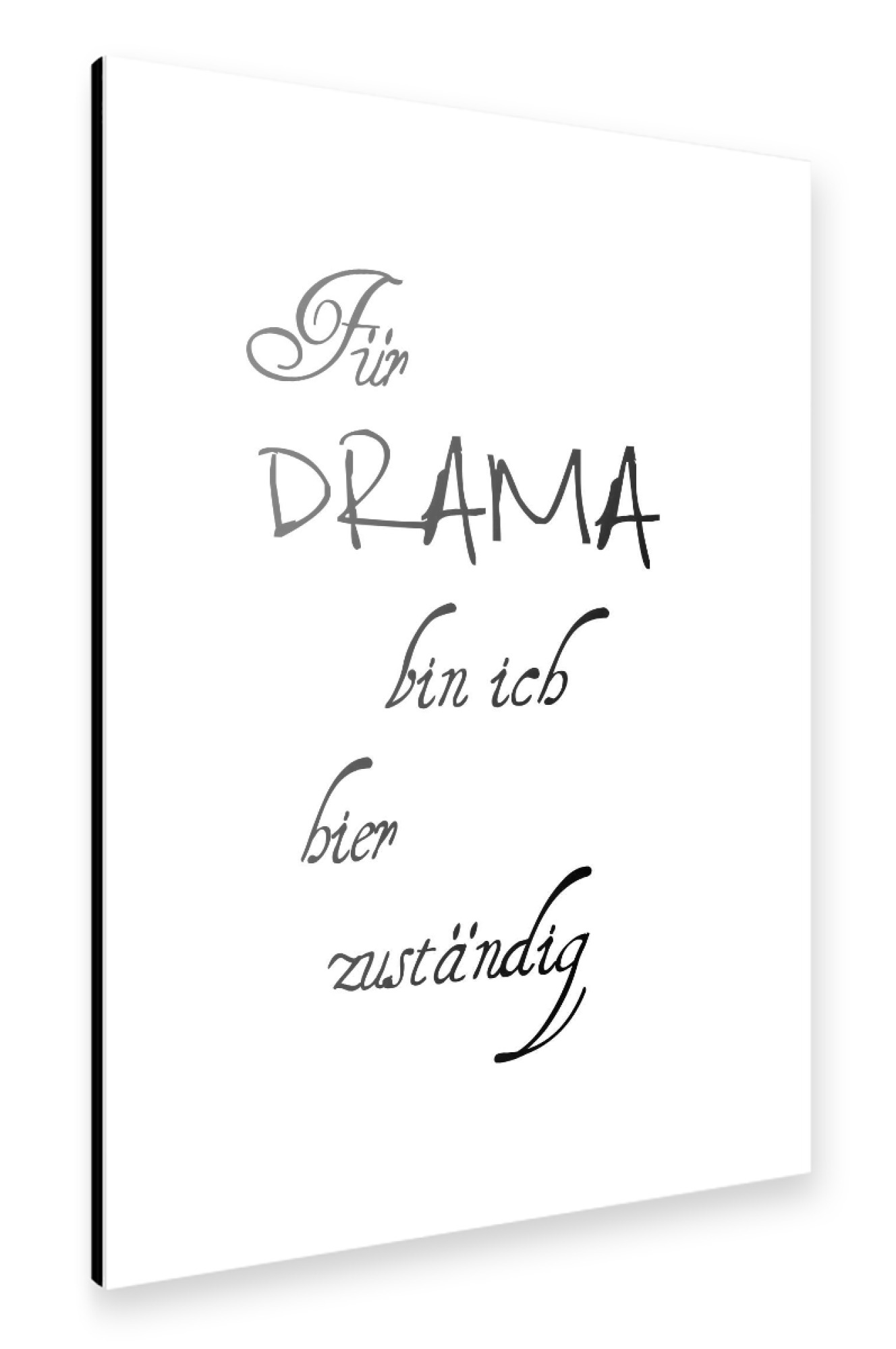 Alu-Dibond "Drama" 75x50 cm artboxONE