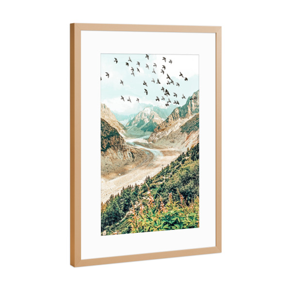 Poster mit Rahmen Kupfer "Apricity-II" artboxONE - Natur,Tiere