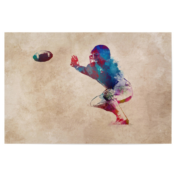 Poster 30x20 cm "American football sport art" artboxONE - Sport