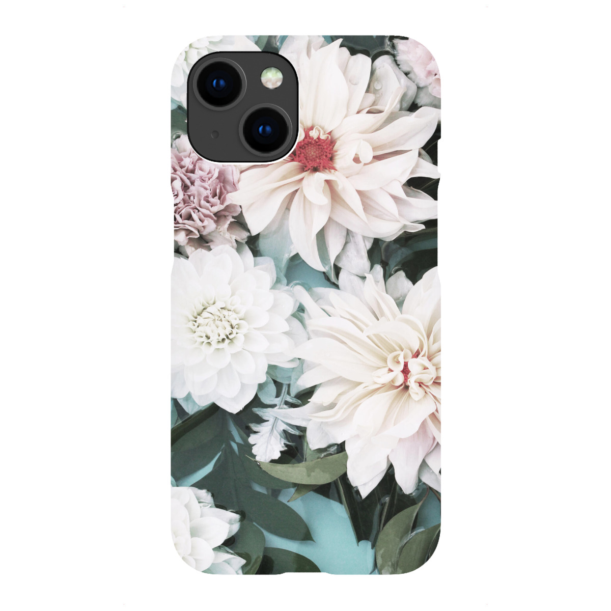 iPhone "Abstract Blue Floral Artwork" Premium-Case Handyhülle artboxONE