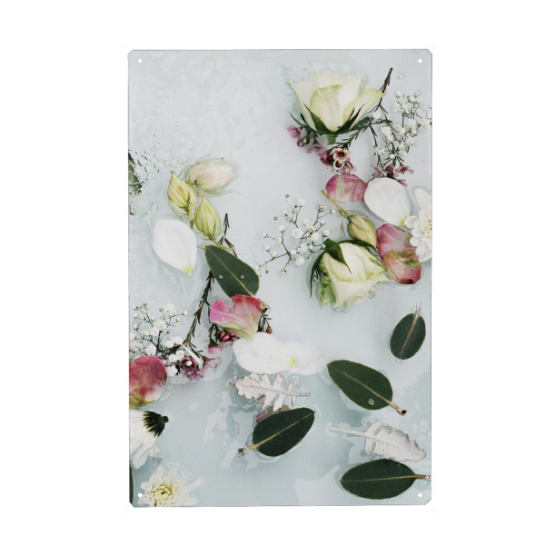 Metall Poster "Abstract Botanical Floral Art" artboxONE - Natur,Floral,Abstrakt