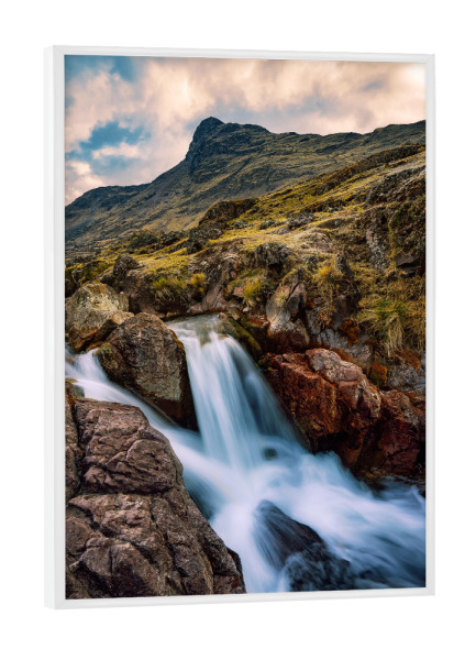 Poster mit weißem Rahmen "Lares Trek" artboxONE - Natur,Reise / Länder