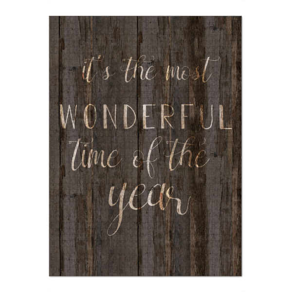 Puzzle Ravensburger "The most wonderful time" artboxONE - Typografie,Weihnachten