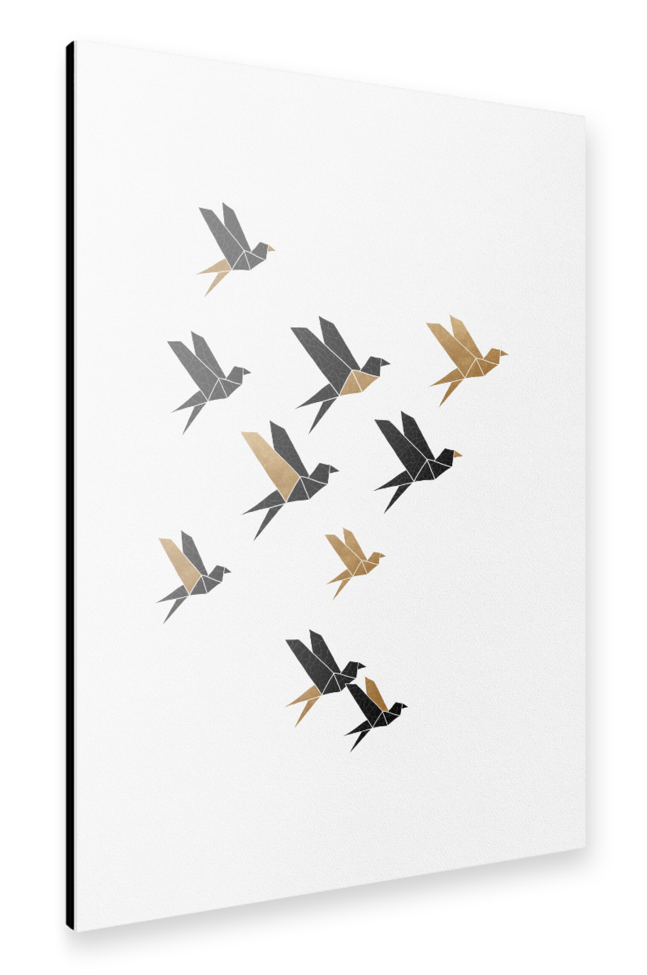 Alu-Dibond "Geometric Birds" 75x50 cm artboxONE
