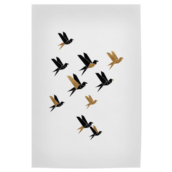 Poster "Geometric Birds" artboxONE - Natur,Tiere,Abstrakt,Geometrie