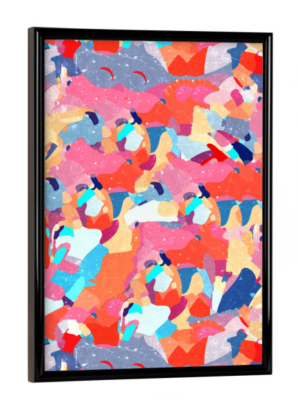 Poster mit schwarzem Rahmen "Mosaic Floor" artboxONE - Abstrakt