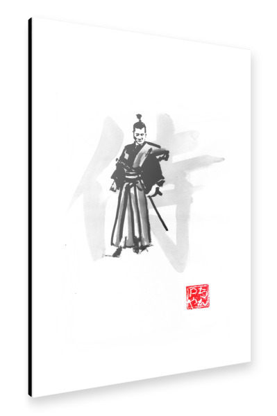 Alu-Dibond "Samurai" 30x20 cm artboxONE