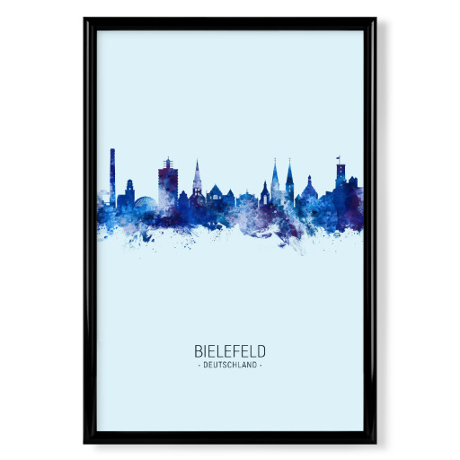 Bielefeld Skyline Dark Blue