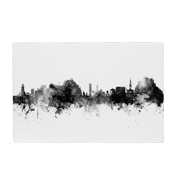 Holzbild "Jersey Skyline Black" artboxONE - Städte,Schwarzweiß