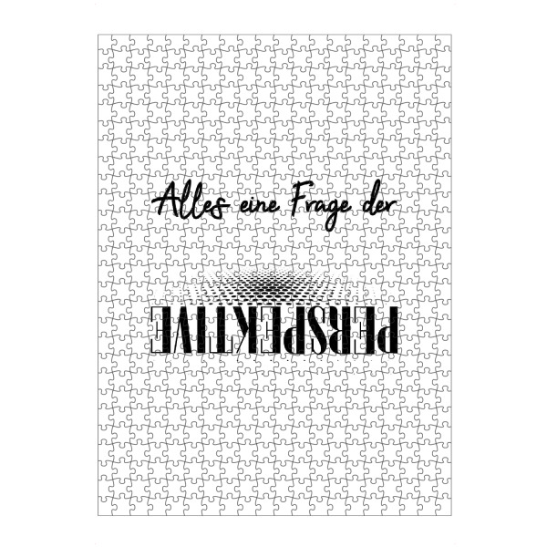 Puzzle Ravensburger "Perspektive - Ansichtssache" artboxONE - Typografie,Schwarzweiß
