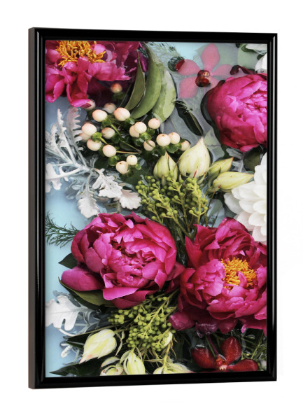 Poster mit schwarzem Rahmen "Colourful Floral Photograph" artboxONE - Natur,Floral