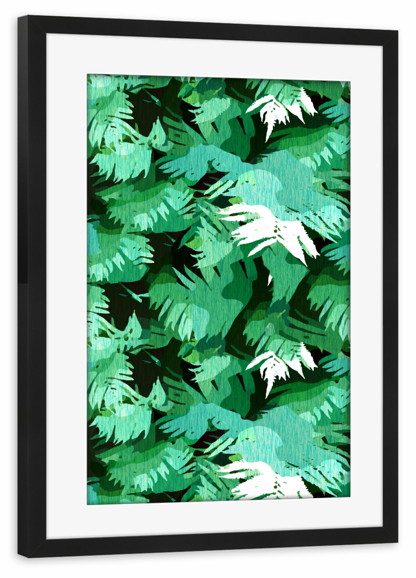 Poster mit Rahmen schwarz "Tranquil Forest" artboxONE - Natur