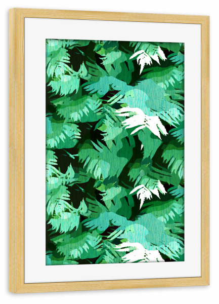 Poster mit Rahmen kiefer "Tranquil Forest" artboxONE - Natur