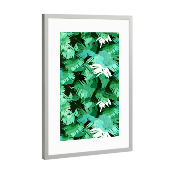 Poster mit Rahmen Silber "Tranquil Forest" artboxONE - Natur