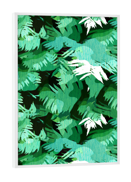 Poster mit weißem Rahmen "Tranquil Forest" artboxONE - Natur