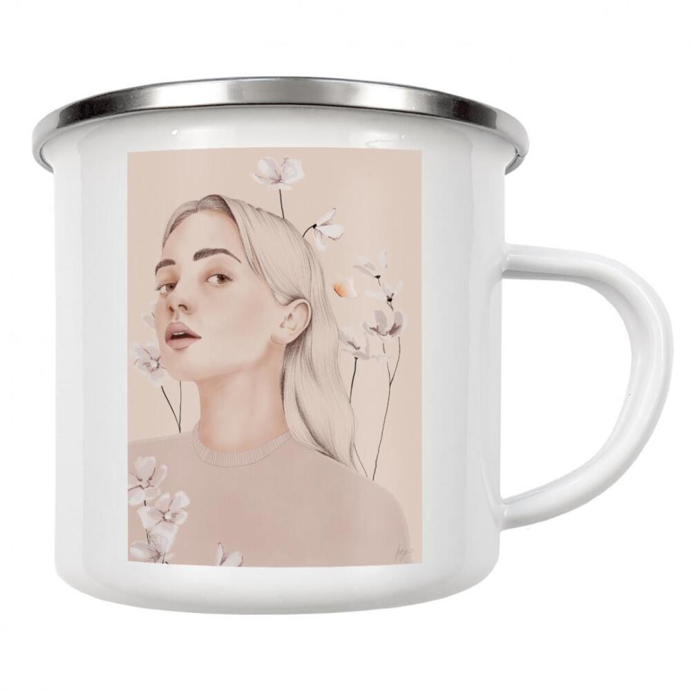 Emaille Tasse "Beauty of Spring Flower" artboxONE - Floral,Menschen,Fashion
