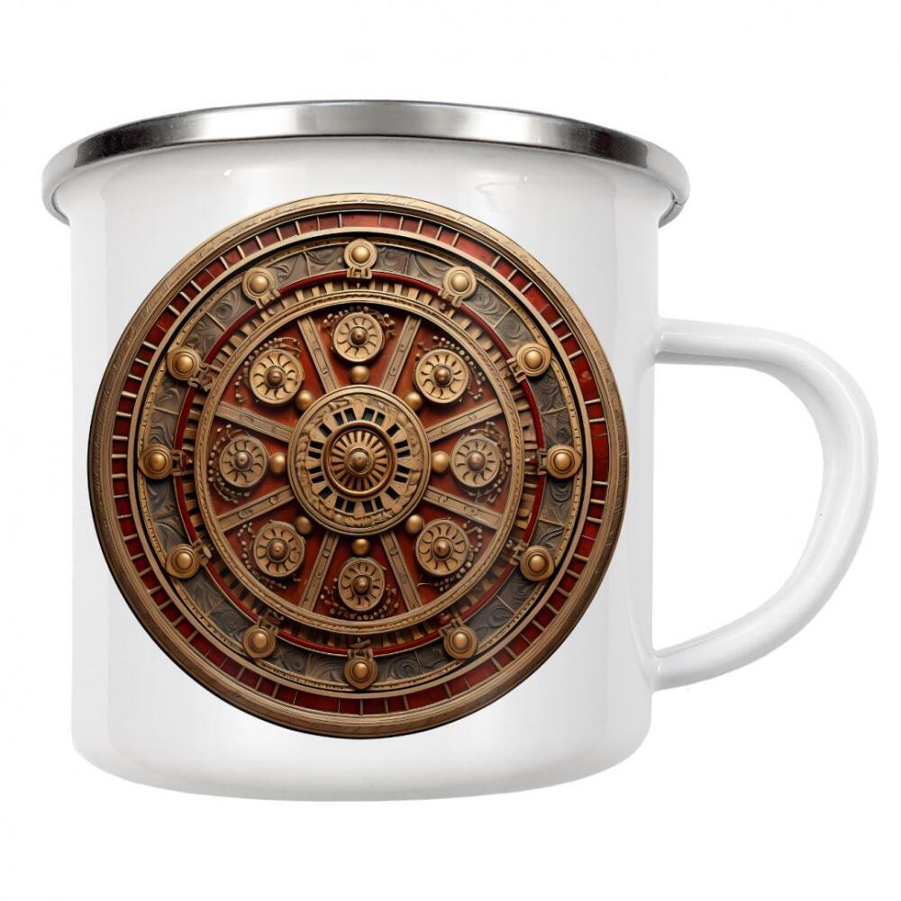 Emaille Tasse "Mandala - Roman - Aurelius" artboxONE - Reise,Abstrakt