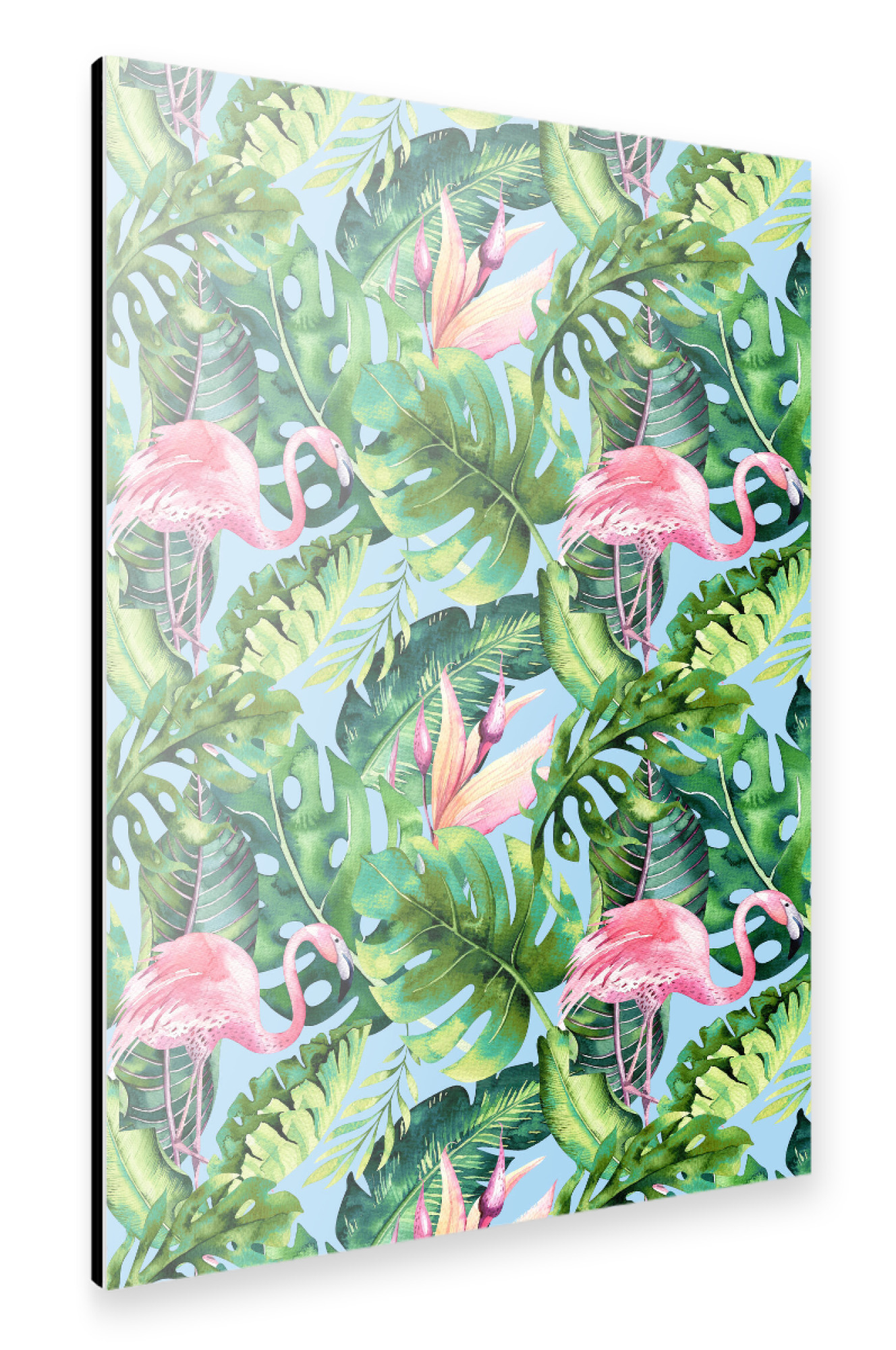 Alu-Dibond "Flamingo Tropical-II" 30x20 cm artboxONE