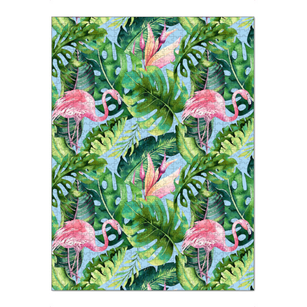 Puzzle Ravensburger "Flamingo Tropical-II" artboxONE - Natur,Tiere