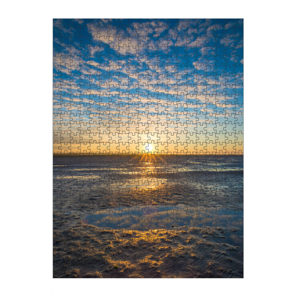 Puzzle Ravensburger "Sonnenaufgang am Watt" artboxONE - Natur,Reise / Strand und Meer,Reise / Länder