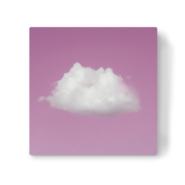 Leinwandbild "Lonely Cloud" artboxONE - Natur,Abstrakt - Pink,Cloud,Sky,Happy,Nice,Wolke,Himmel,Wetter,Natur,Nature,Weather