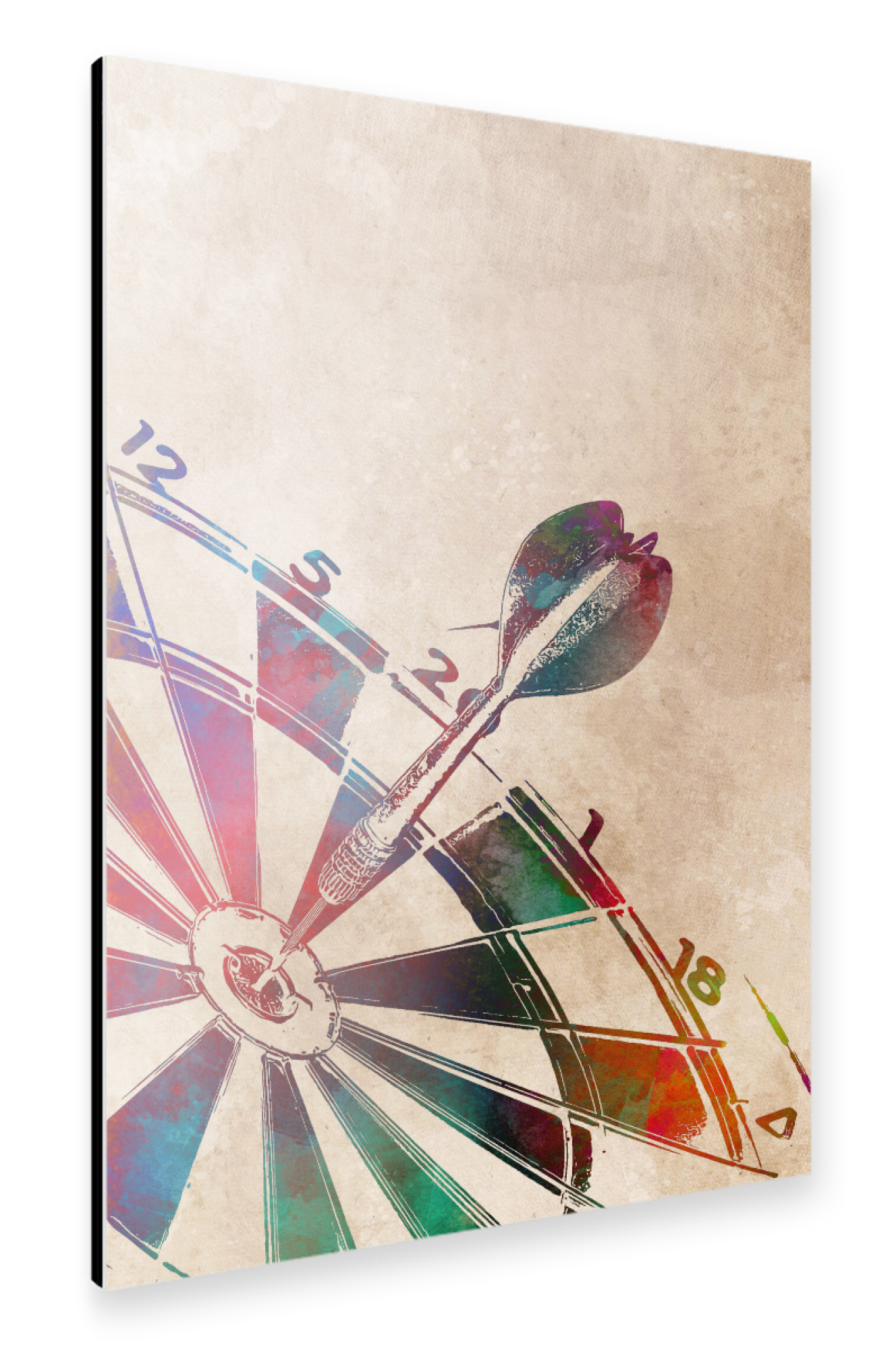 Alu-Dibond "Dart sport art" 75x50 cm artboxONE