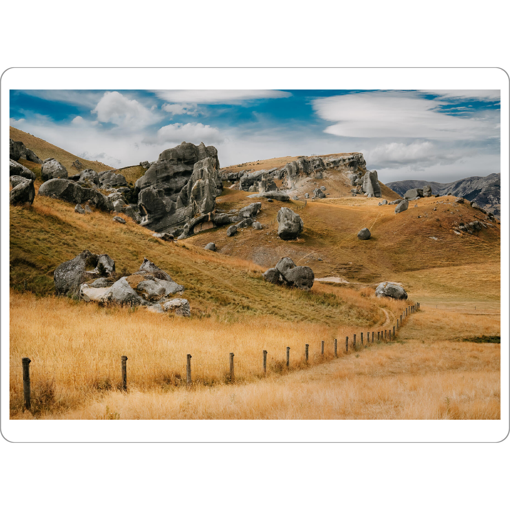 Tischset "Castle Hill" artboxONE - Natur,Reise / Länder