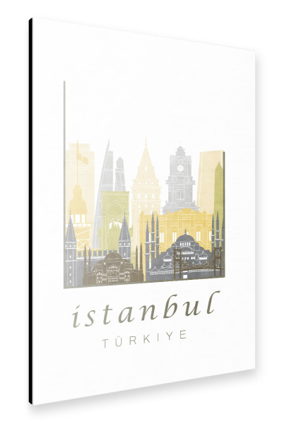 Alu-Dibond "Istanbul skyline desert" 30x20 cm artboxONE