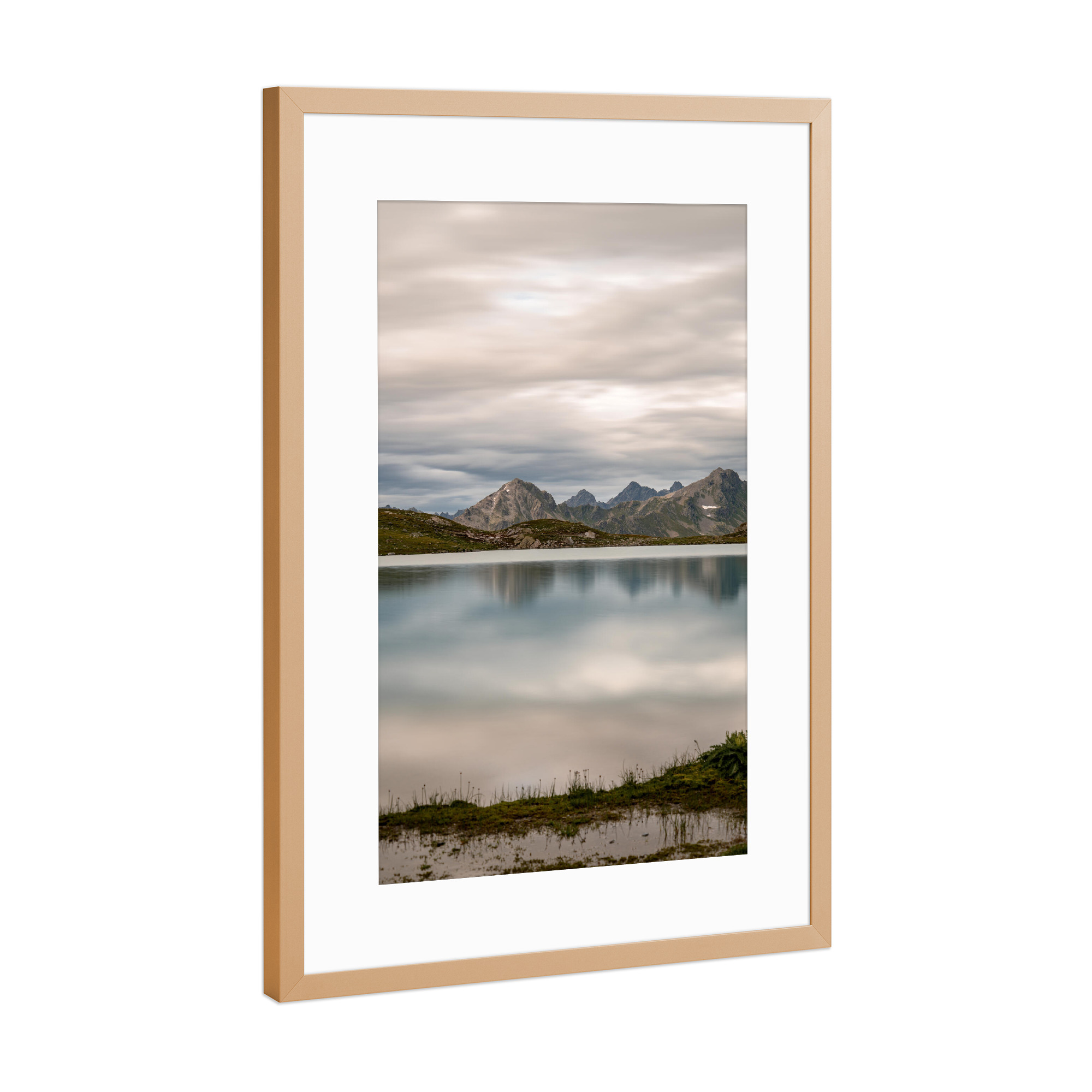 Poster mit Rahmen Kupfer "Silver Mirror" artboxONE - Natur,Reise / Länder