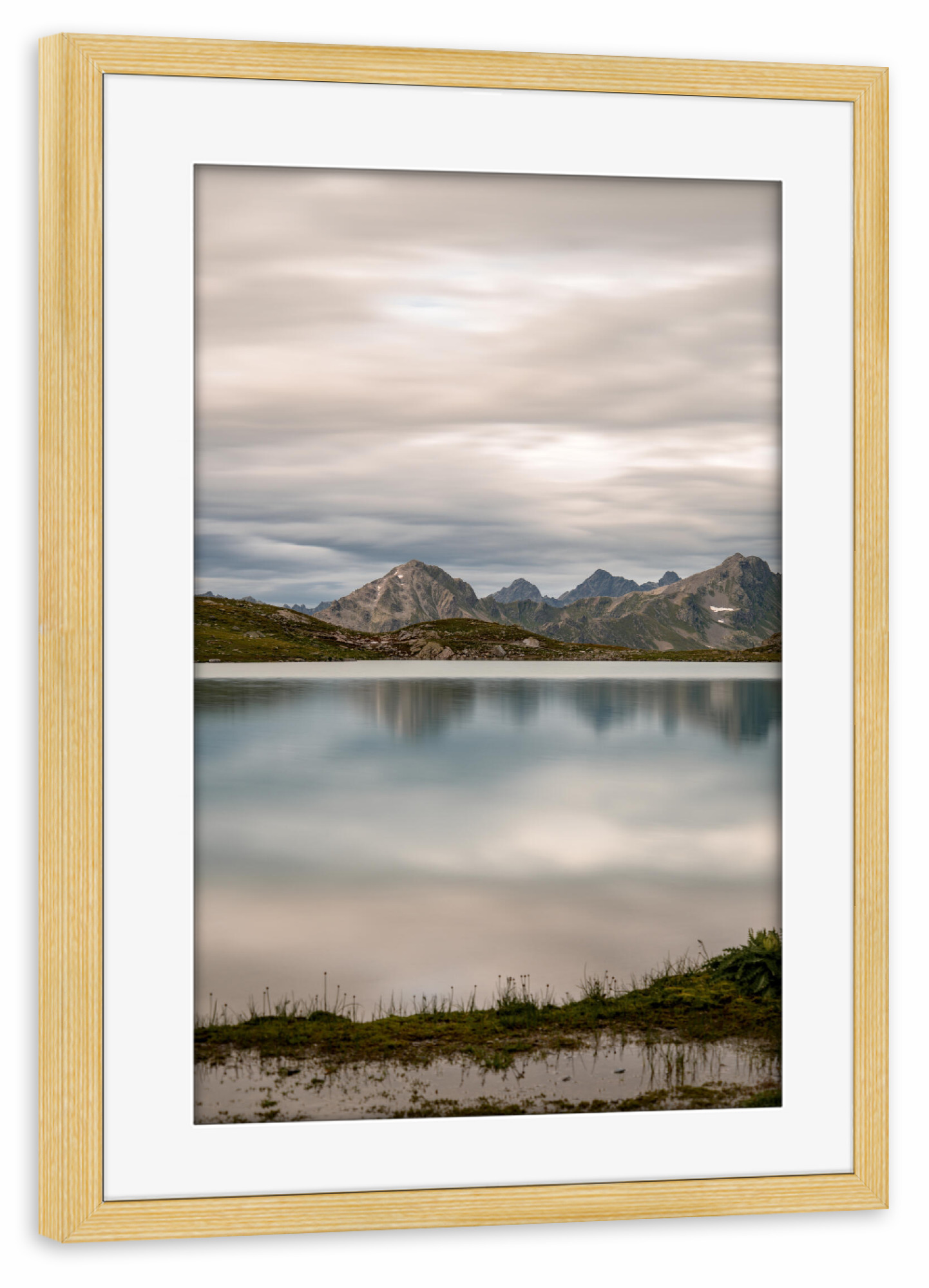 Poster mit Rahmen kiefer "Silver Mirror" artboxONE - Natur,Reise / Länder