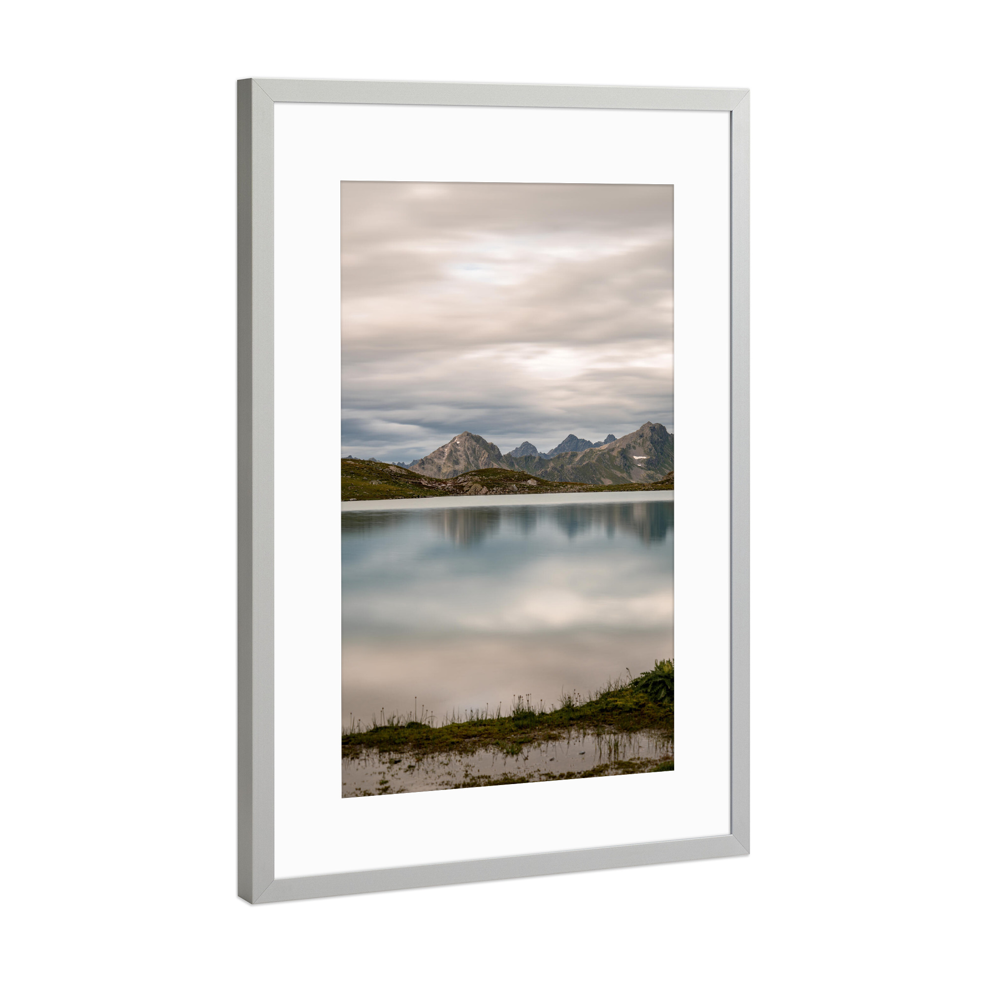 Poster mit Rahmen Silber "Silver Mirror" artboxONE - Natur,Reise / Länder