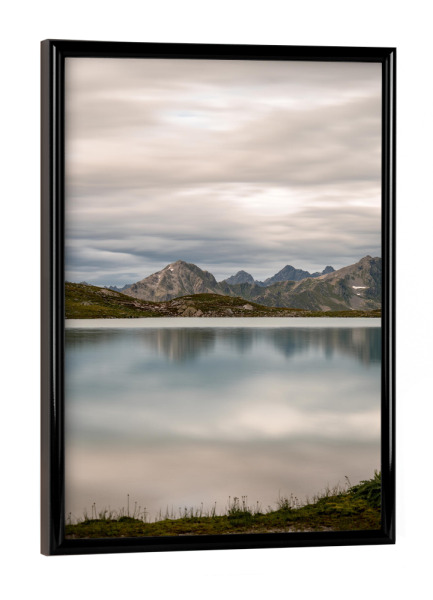 Poster mit schwarzem Rahmen "Silver Mirror" artboxONE - Natur,Reise / Länder
