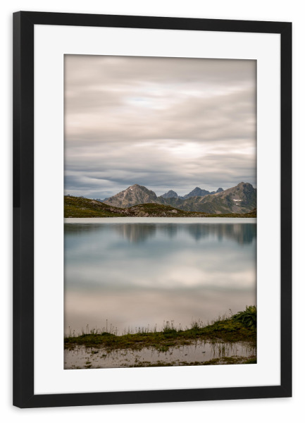 Poster mit Rahmen schwarz "Silver Mirror" artboxONE - Natur,Reise / Länder