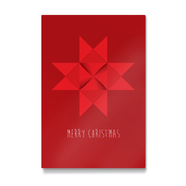Galerie-Print "Christmas star, red on red" 30x20 cm artboxONE