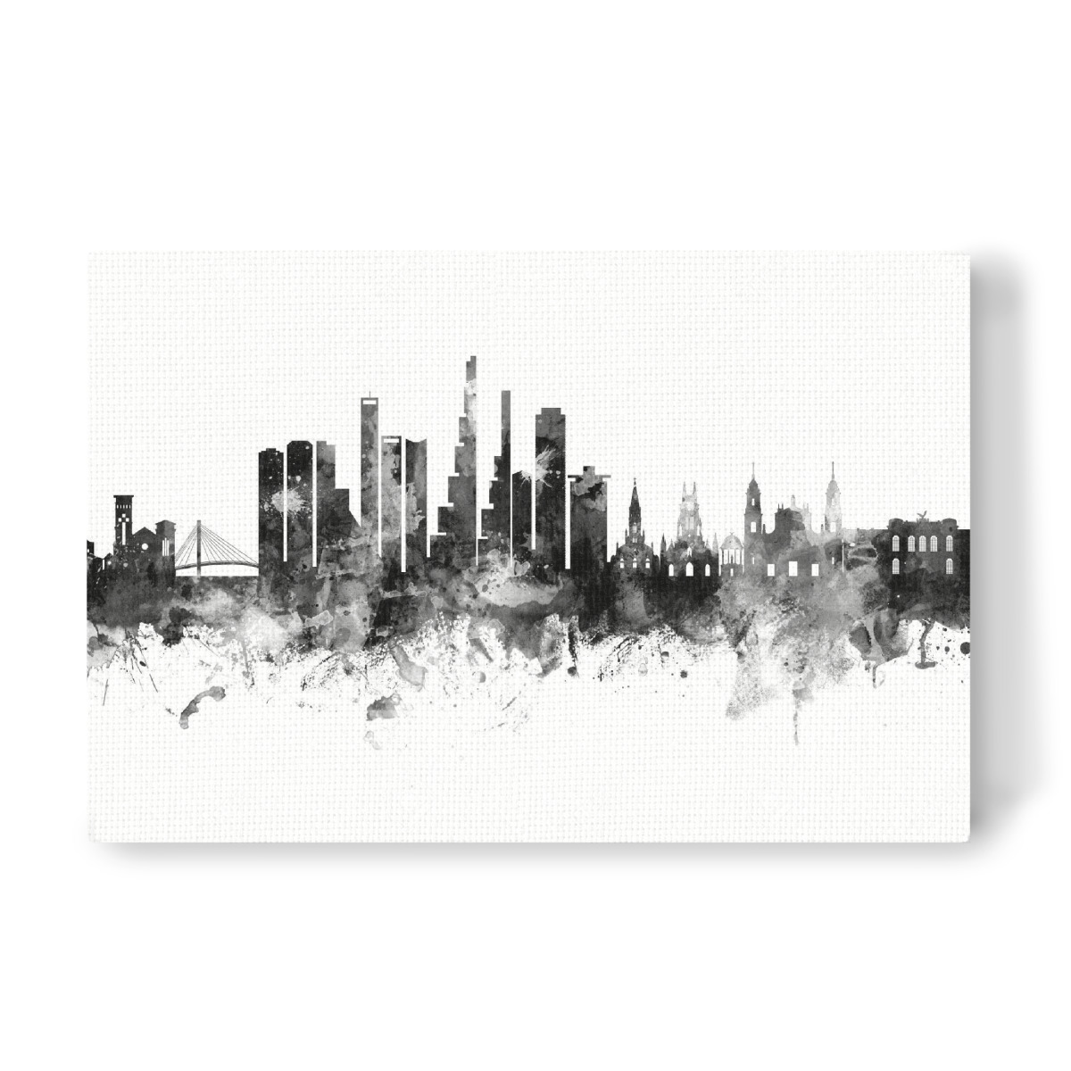 Bogota Colombia Skyline Black Als Canvas Print Bei Artboxone Kaufen