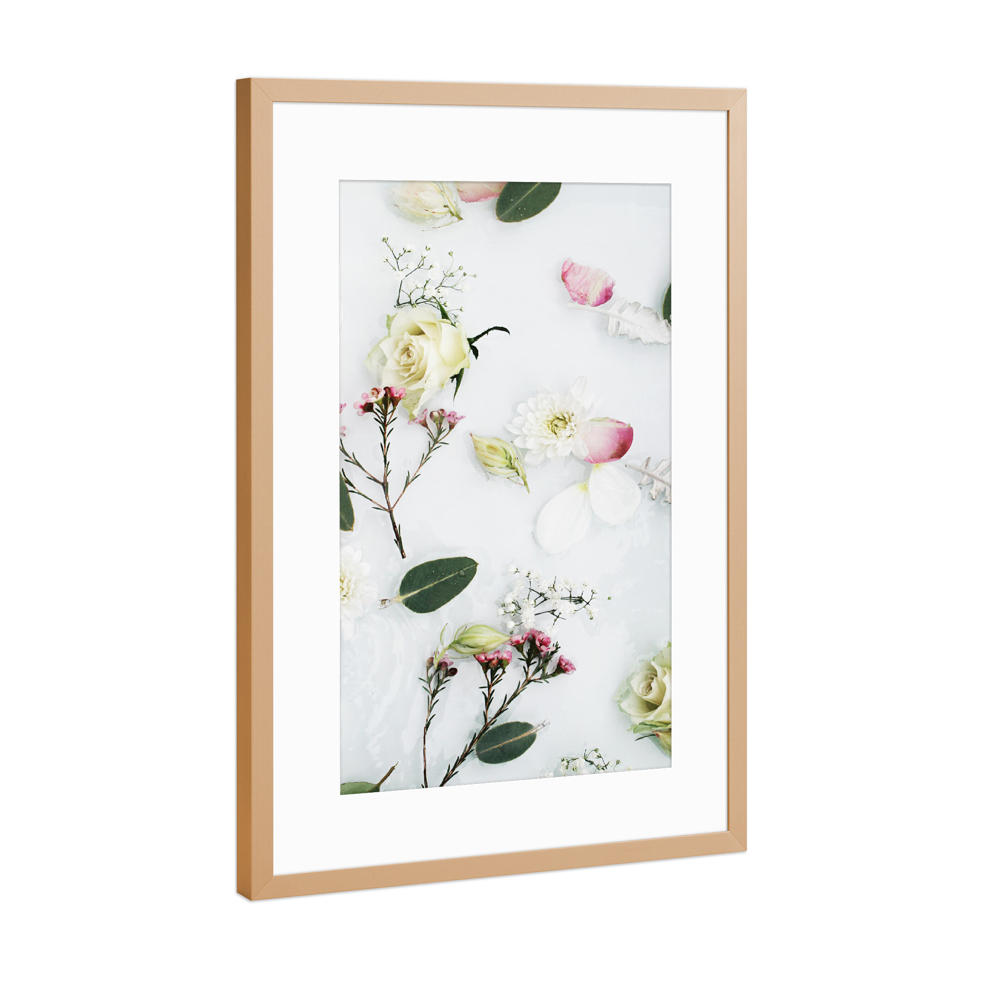 Poster mit Rahmen Kupfer "Beautiful Abstract Floral Pattern" artboxONE - Natur,Floral,Für Mama
