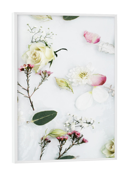 Poster mit weißem Rahmen "Beautiful Abstract Floral Pattern" artboxONE - Natur,Floral,Für Mama