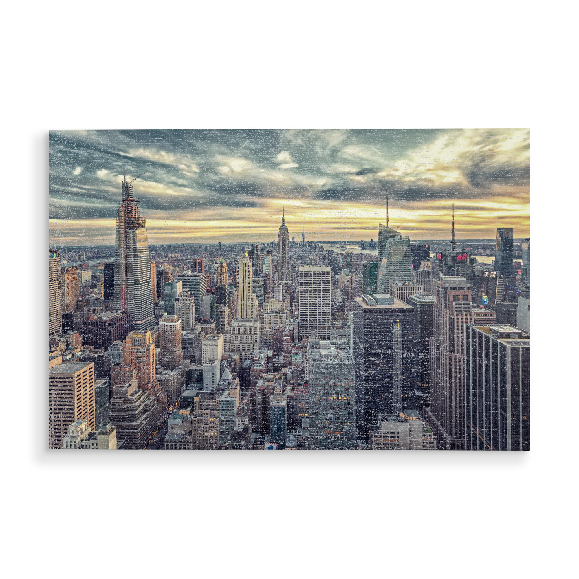 Holzbild "Manhattan View" artboxONE - Städte,Städte / New York,Reise,Architektur,Reise / Länder