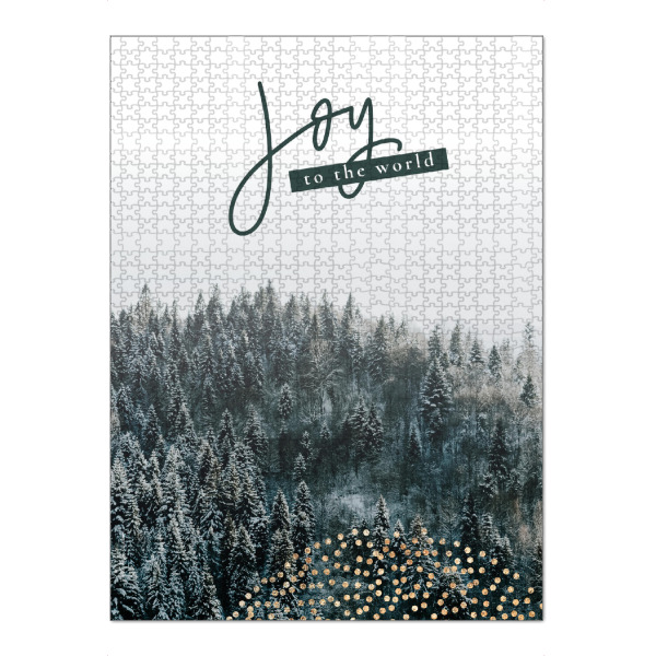 Puzzle Ravensburger "Joy to the world!" artboxONE - Typografie,Natur,Weihnachten