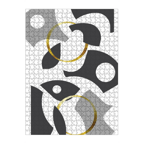 Puzzle Ravensburger "Abstrakt Cut Out Nr. 1 | gold" artboxONE - Abstrakt,Geometrie