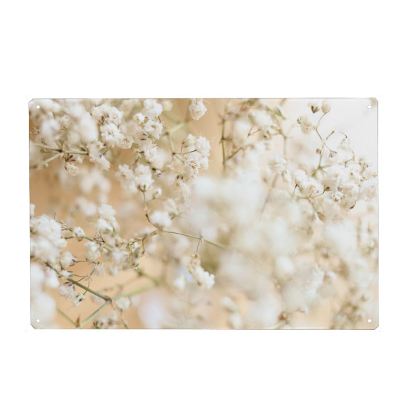 Holzbild "Schleierkraut" artboxONE - Natur,Floral - Schleierkraut,Verträumt,Weißbeige,Nude,Nature,Zarteblumen,Natur,Blume,Flower