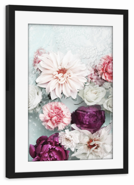 Poster mit Rahmen schwarz "Abstract Floral Photography" artboxONE - Natur,Floral,Für Mama