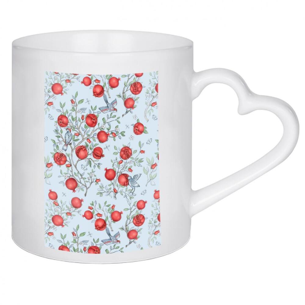 Herztasse "Granatapfel-Obstgarten" artboxONE - Natur,Floral,Essen & Trinken / Obst & Gemüse