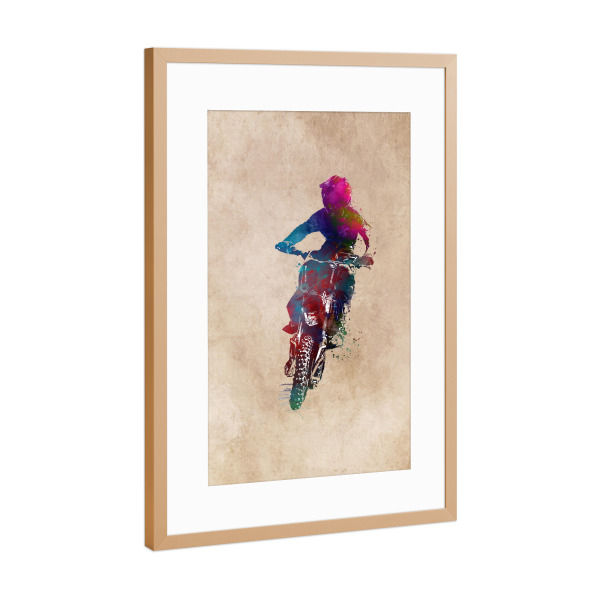 Poster mit Rahmen Kupfer "Motorsport" artboxONE - Sport / Motorsport,Sport