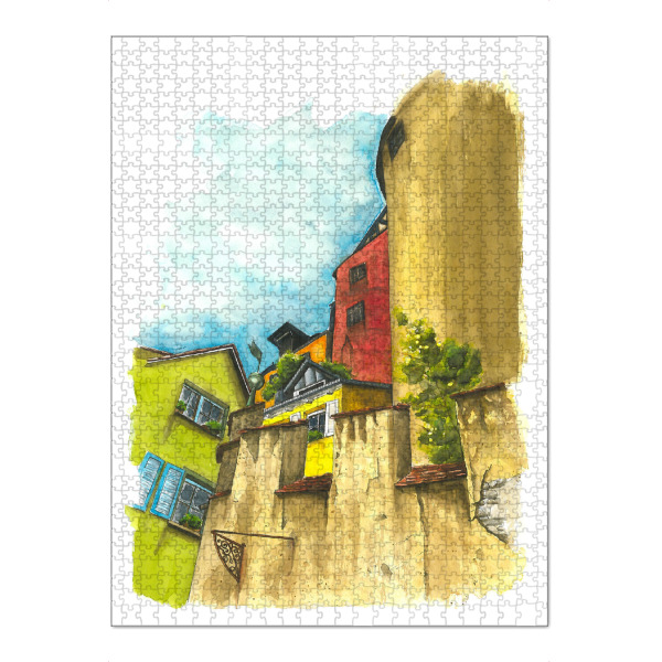 Puzzle Ravensburger "Old Wall" artboxONE - Architektur