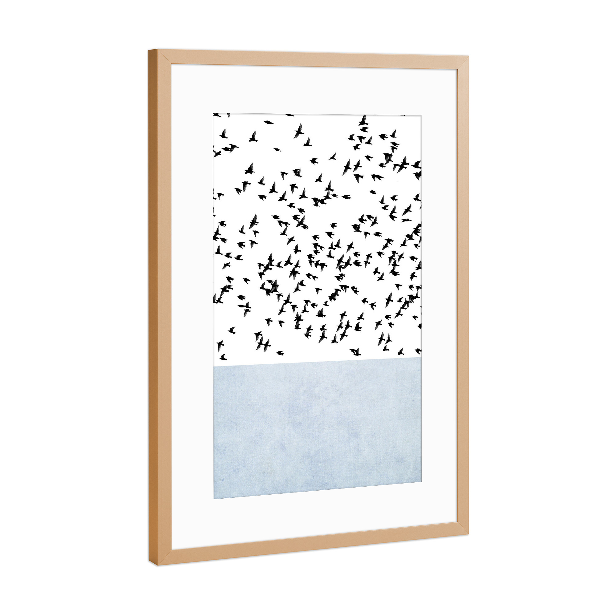 Poster mit Rahmen Kupfer "Gem Journey" artboxONE - Natur,Tiere,Abstrakt,Geometrie