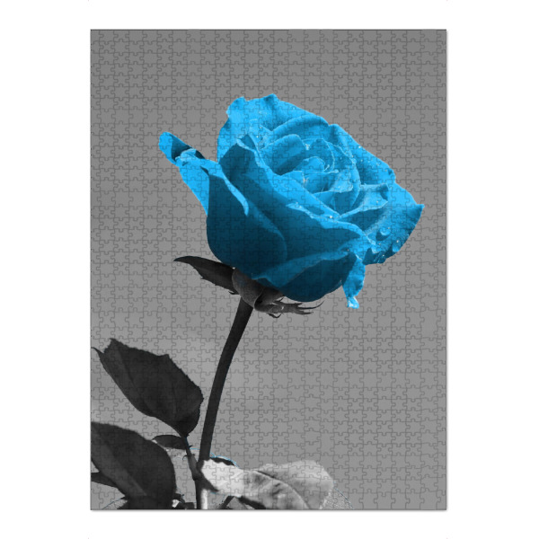 Puzzle Ravensburger "Liebes Rose blau ck" artboxONE - Natur,Abstrakt,Liebe